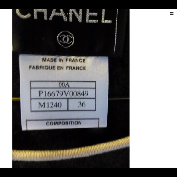 RARE CHANEL Charcoal Gray Sweater Cashmere/Silk BN - Picture 6 of 16